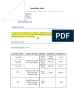 Curriculum Vitae: Qualifications Board/University Period Discipline Percentage