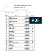 Student List Eee - 2011