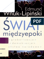 Wnuk-Lipiński E., Antynomie Globalizacji, (W) Świat Międzyepoki, 2004, 58-83