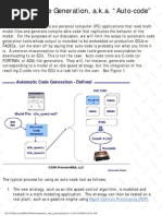 Automatic Code Generation, A.K.A. "Auto-Code": Rapid Controls Prototyping (RCP)