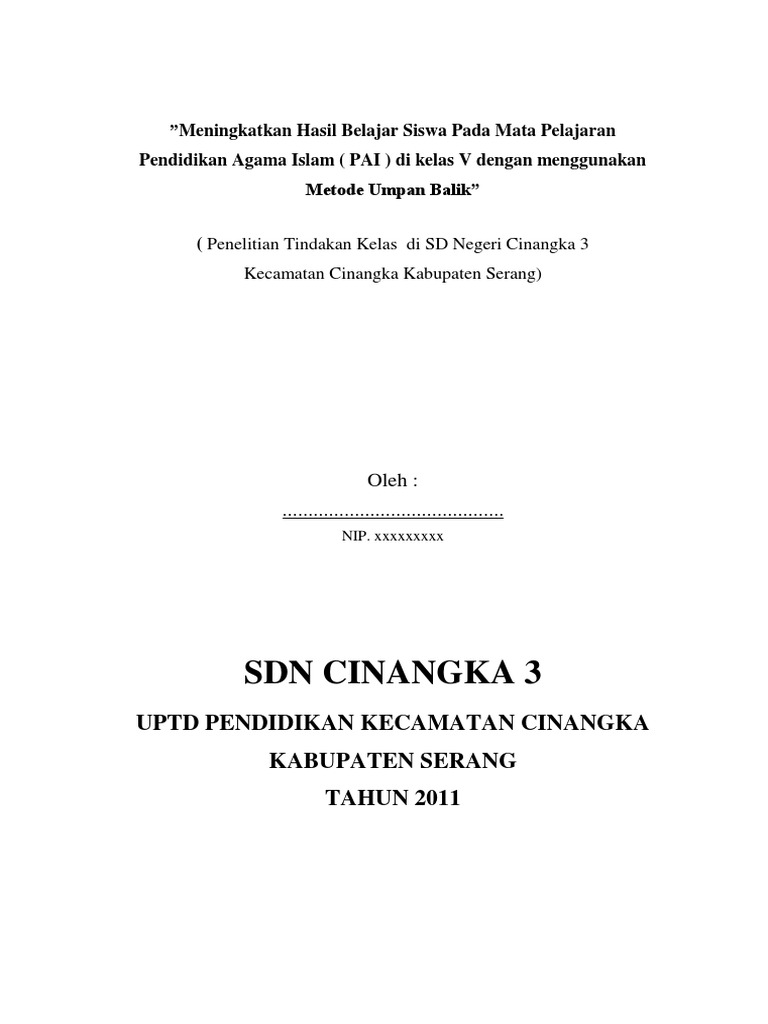 Judul Skripsi Pai Ptk Ide Judul Skripsi Universitas