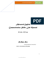 Advanced English Communication Skills Lab Manual