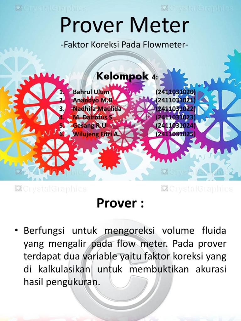 Prover Meter dan Faktor Koreksinya | PDF