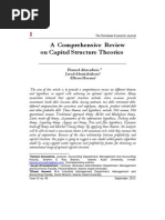 A Comprehensive Review On Capital Structure Theories