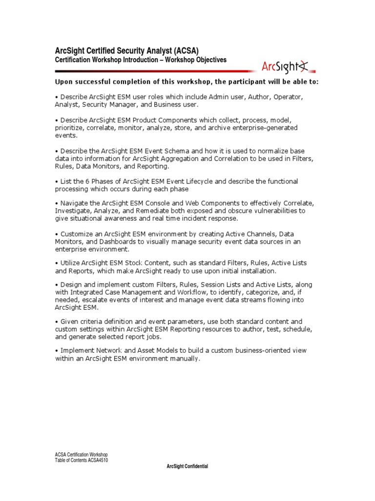 ACSA Certification Workshop Overview | PDF | Databases | Vulnerability ...