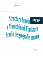 Structura Functionala A Municipiului Timisoara - Studiu de Geografie Umana