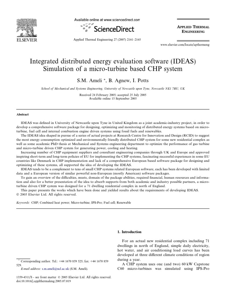 Integrated Distributed Energy | PDF | Cogeneration | Gas Turbine