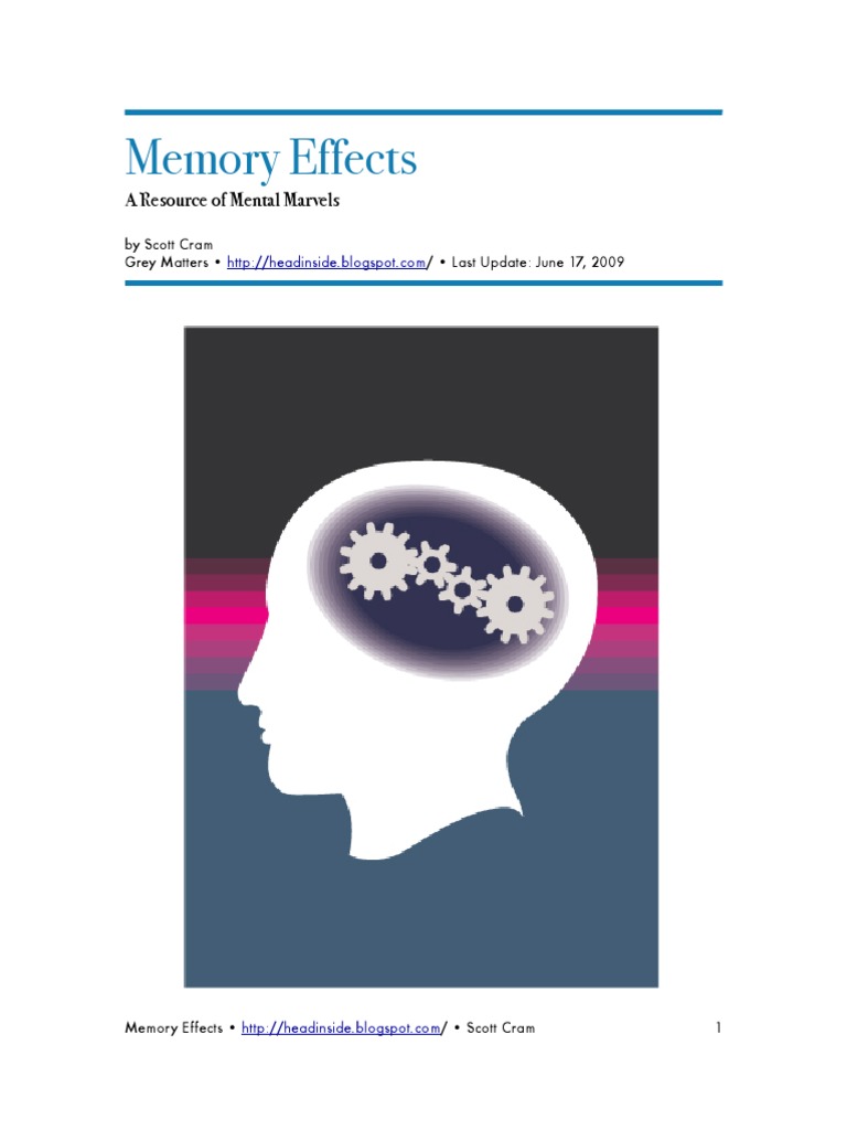 Memory Effects | Download Free PDF | Magic (Illusion) | Mnemonic