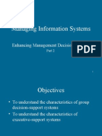 Managing Information Systems: Enhancing Management Decision Making