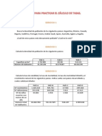 ACTIVIDAD PARA PRACTICAR EL CÁLCULO DE TASAS