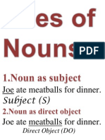 Uses of Nouns