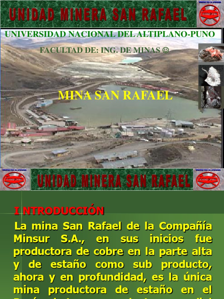 Mina San Rafael | PDF | Minería | Cobre