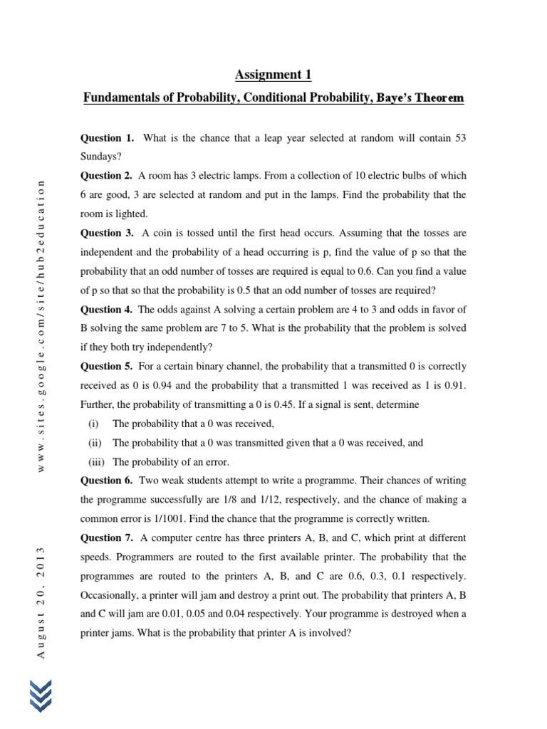 Probability equations image