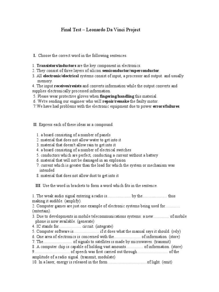 Final Test | PDF