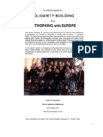A Critical Report On SOLIDARITY BUILDING and NETWORKING With EUROPE