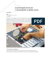 Erros Ao Montar Um Computador