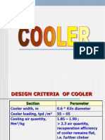 Cooler Design and Operation Criteria