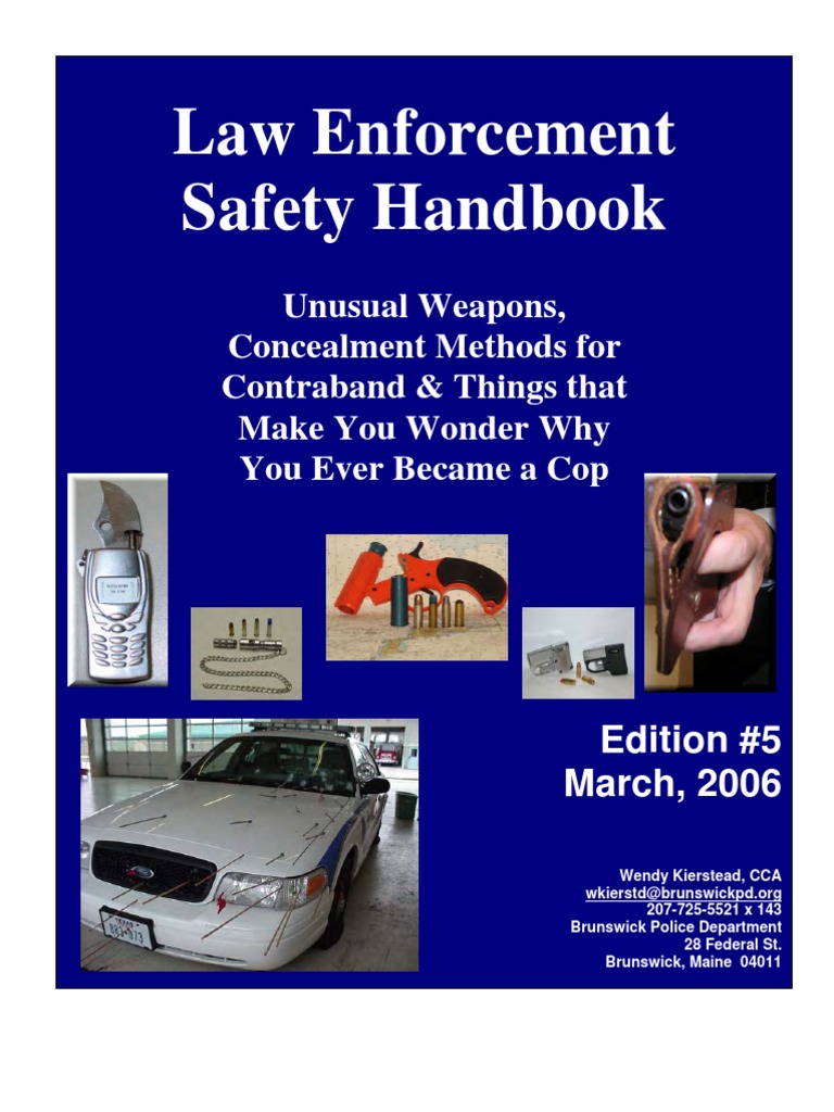 Law Enforcement Safety Handbook PDF Shotgun Handgun