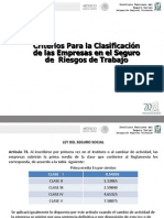 Criterios para La Clasificacion de Empresas y Determinacion de La Prima de Riesgos