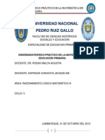 Monografía:enseñanza Teorica - Practico de La Matematica en Educacion Primaria