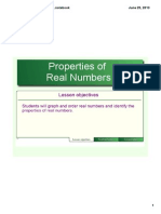 1-2 Properties of Real Numbers Final