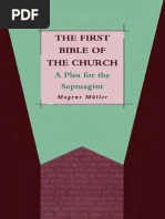 Journal For The Study of The Old Testament Supplement 206 Mogens Muller First Bible of The Church A Plea For The Septuagint JSOT Supplement 206