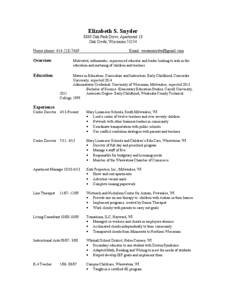 Ess Resume | PDF