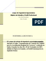 Agronomía - OBJETO DE ESTUDIO Y PERFIL PROFESIONAL