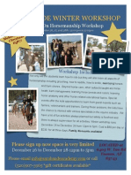 Sarabande Winter Workshop: Hands On Horsemanship Workshop