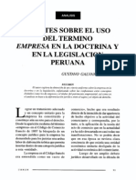 11.-Uso Del Termino Empresa en La Legislacion Peruana