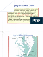 T8 B16 Otis Langley AF One 1 of 2 FDR - Slides - Radar Maps - Langley Scramble Order 136