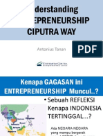 Understanding Entrepreneurship Ciputra Way