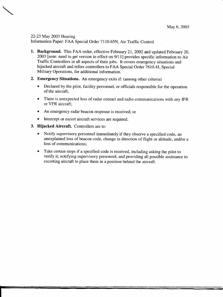 T8 B19 HQ FAA 2 of 3 FDR - May 22-23 2003 Hearing - Info Paper - FAA ...