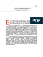 Análisis de las ideas de Kant sobre la libertad política y su interpretación por parte de Berlin y Bobbio