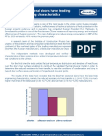 DoorHan Doors Energy Saving Characteristics