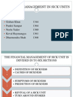 Financial Management in Sick Units