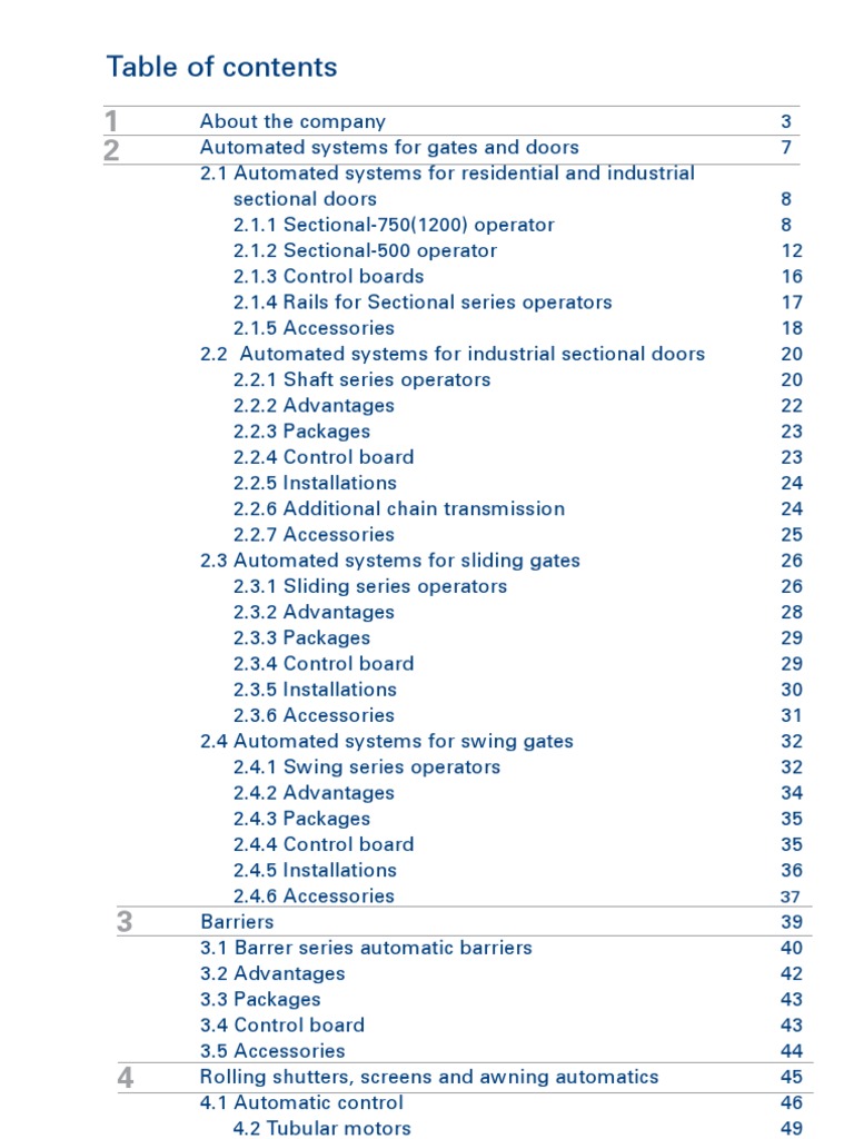 Automatic Operators Catalog 2009 PDF Transmission (Mechanics