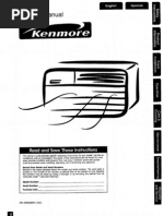 Download Kenmore AC Unit Model 25373106200 by dpid SN18666284 doc pdf