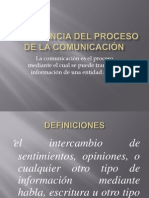PROCESO DE LA COMUNICACIÓN 2013