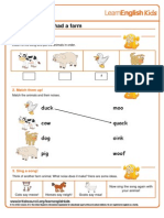 Songs Old Macdonald Had A Farm Worksheet Final 2012-10-22