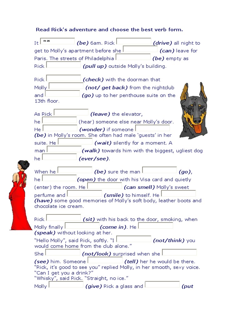 Texto en PASADO (Revisar Para Cambiar a Pasado Simple y Continuo