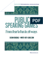 Public Speaking Games Extract