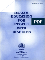 Health Education for People With Diabetes