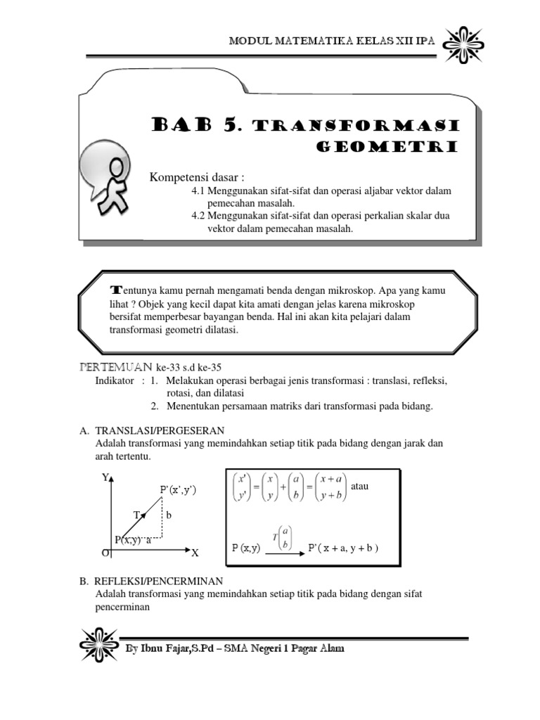 Modul Transformasi Geometri