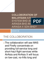 Colloboration of Malaysian Airline: System BHD (Mas), Airasia BHD and Airasia X SDN BHD?