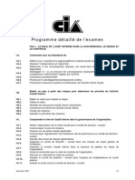 Programme Détaillé Du CIA