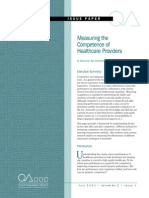Measuring the Competence of HC Providers_QAP_2001_2