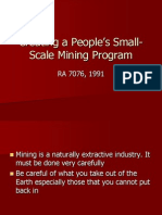 Creating a People_s Small-Scale Mining Program