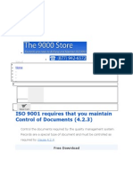 ISO 9001 Requires That You Maintain Control of Documents (4.2.3)