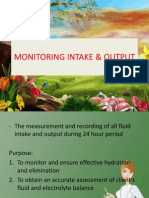 Monitoring Intake & Output